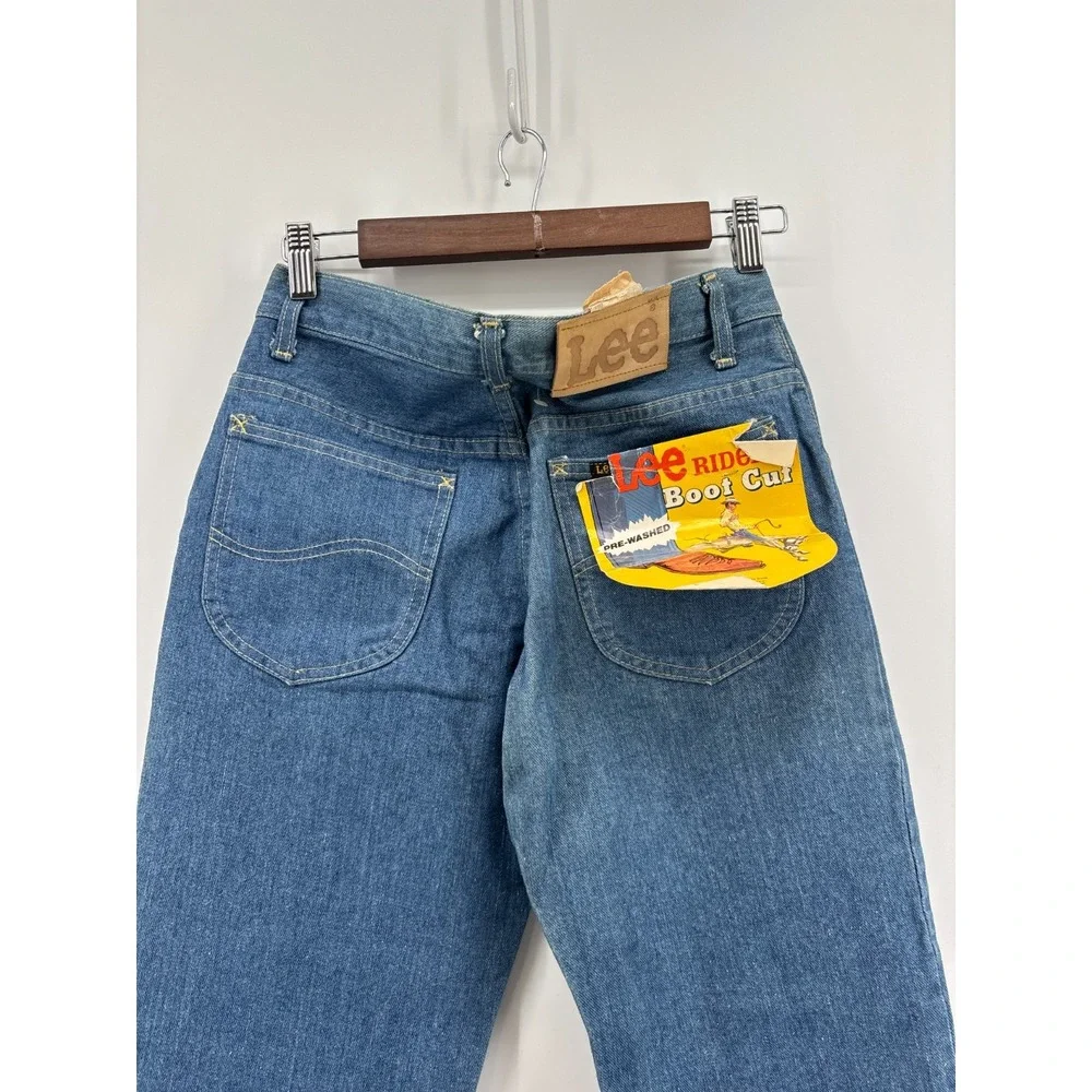 Lee Riders Bootcut Jeans Mens Blue Denim Relaxed Fit Vintage 29x36 NWT
